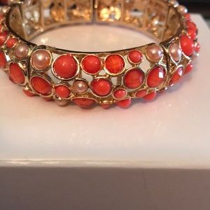 Coral colored bracelet